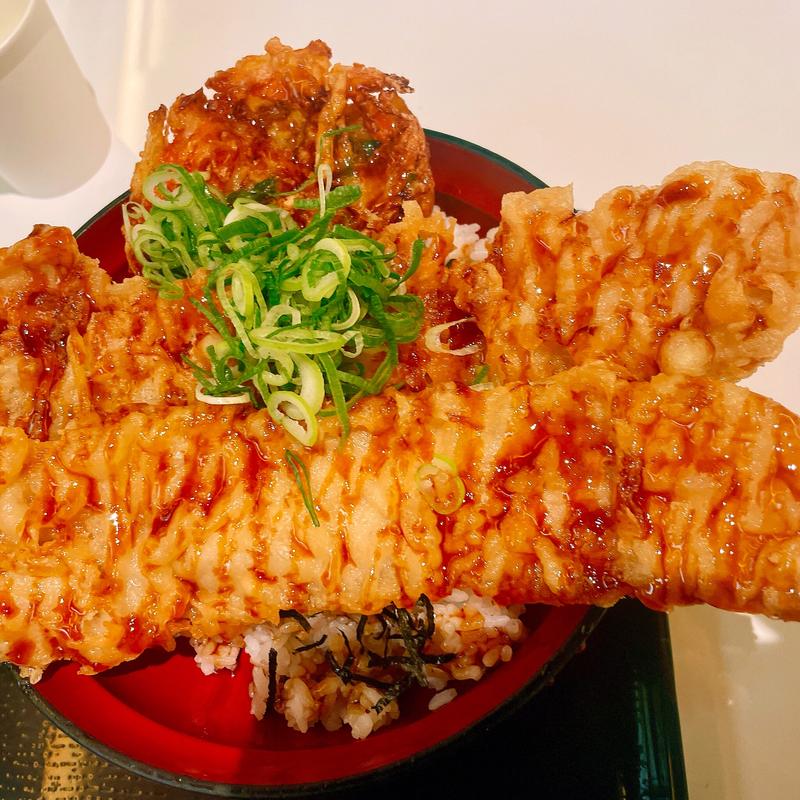 穴子かき揚げ天丼(天ぷらの山 梅田阪神店)