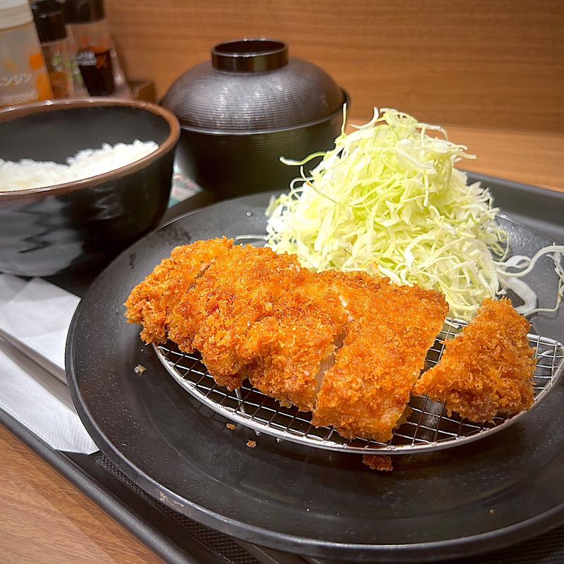 チキンかつ定食(松のや 仙台中央店)