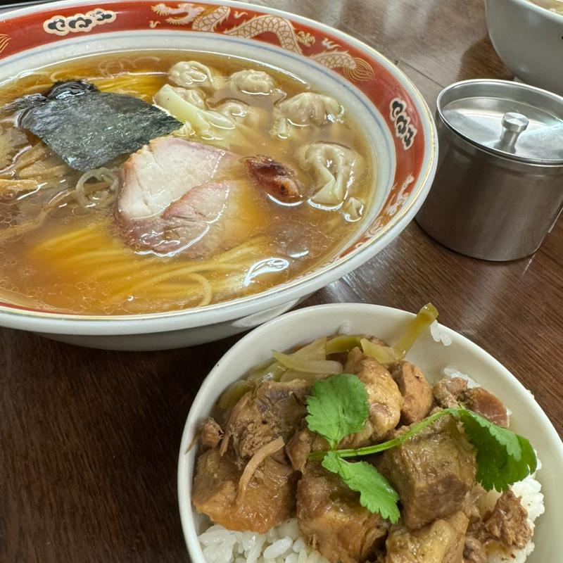 ランチBセット(支那ソバ かづ屋)