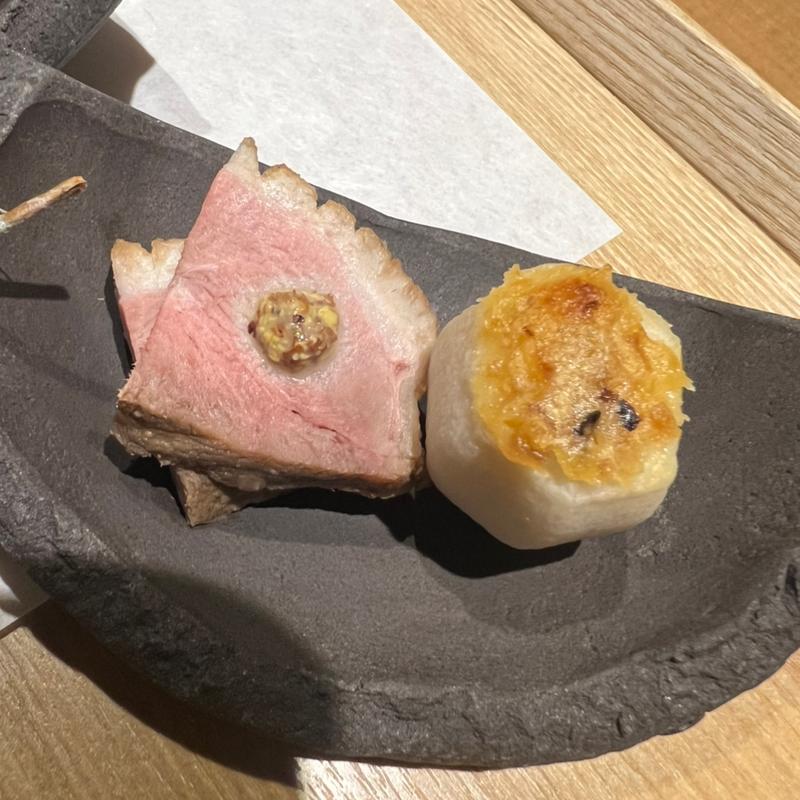 里芋田楽 合鴨ロース(コース料理)(稲住温泉 )