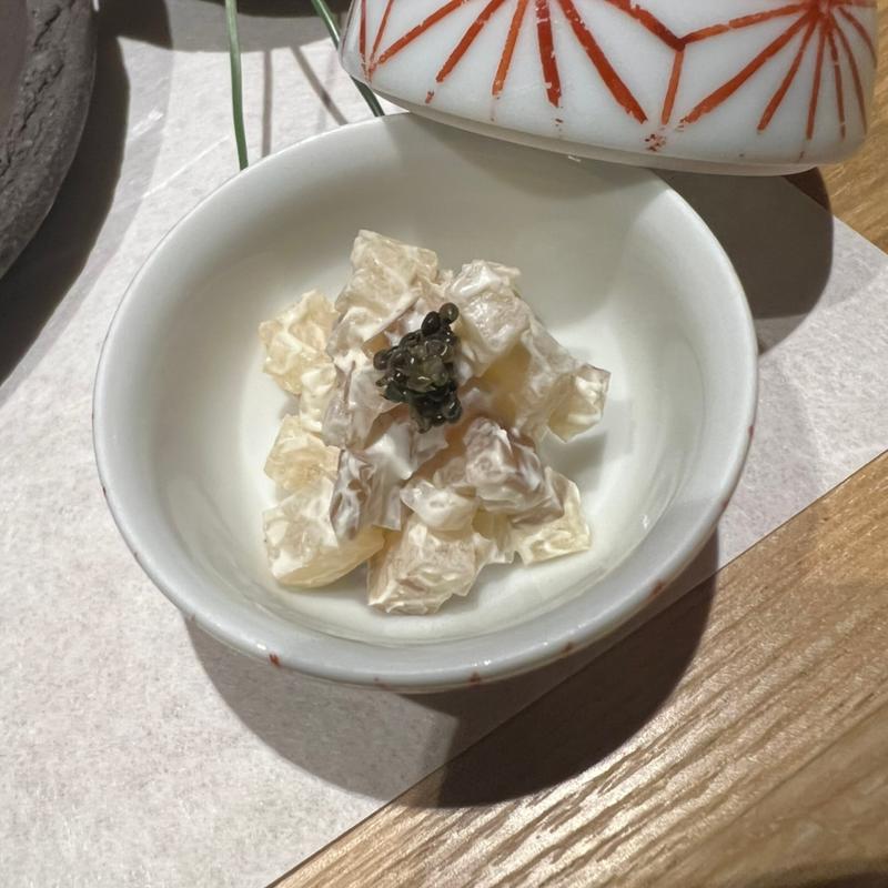 いぶりがっこクリームチーズ和え(コース料理)(稲住温泉 )