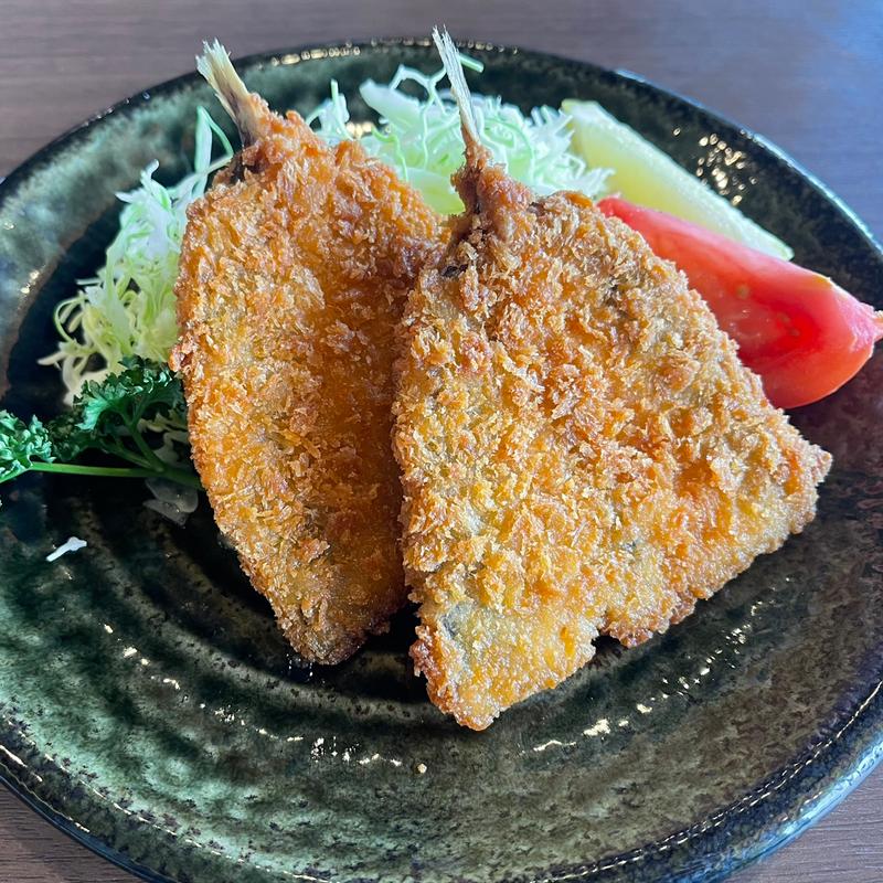 鯵フライ(万葉庵)