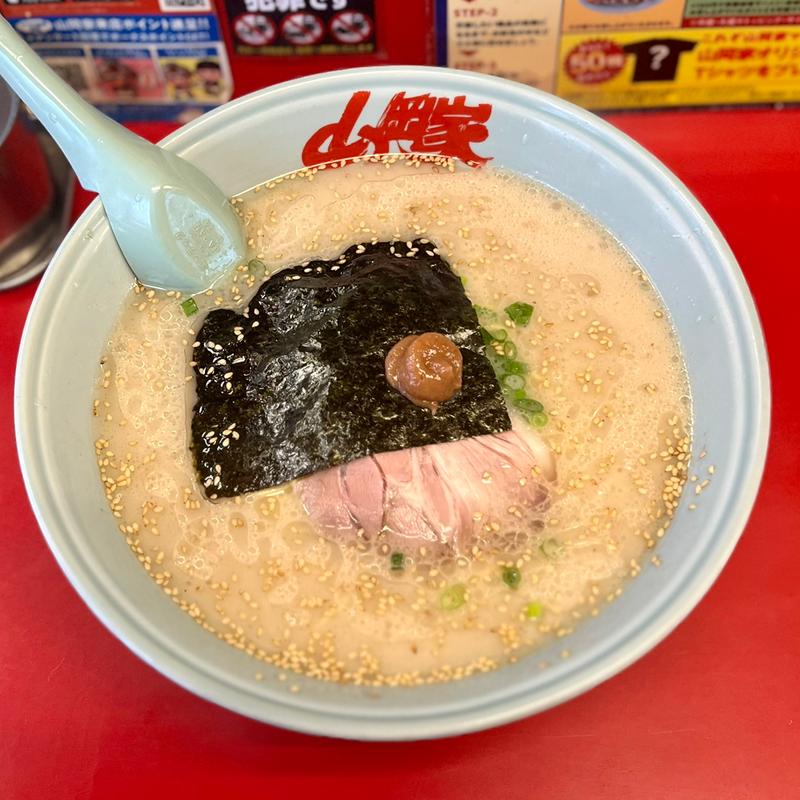 朝ラーメン中盛(ラーメン山岡家 南2条店)