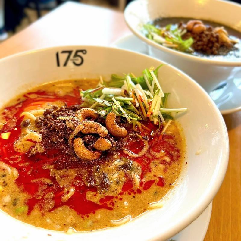 汁有り担々麺（白ごま）(175°DENO担々麺　福島店)