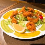 たこの唐揚げサラダ
