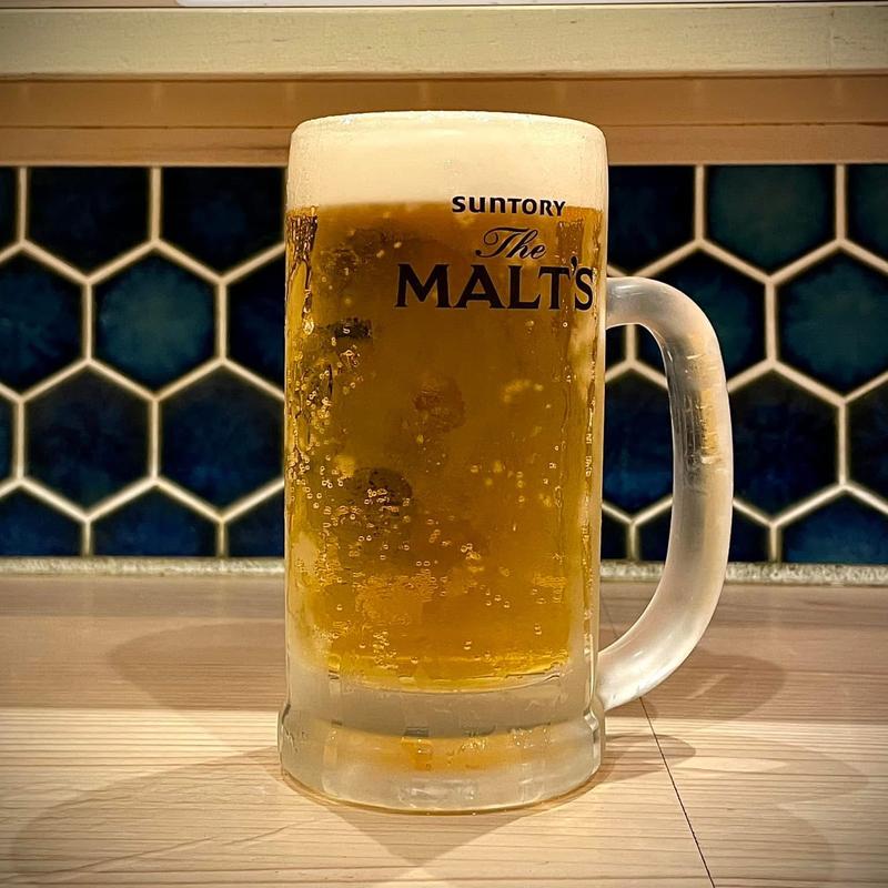 生ビール(すごい煮干ラーメン野毛 すし 釣りきん)