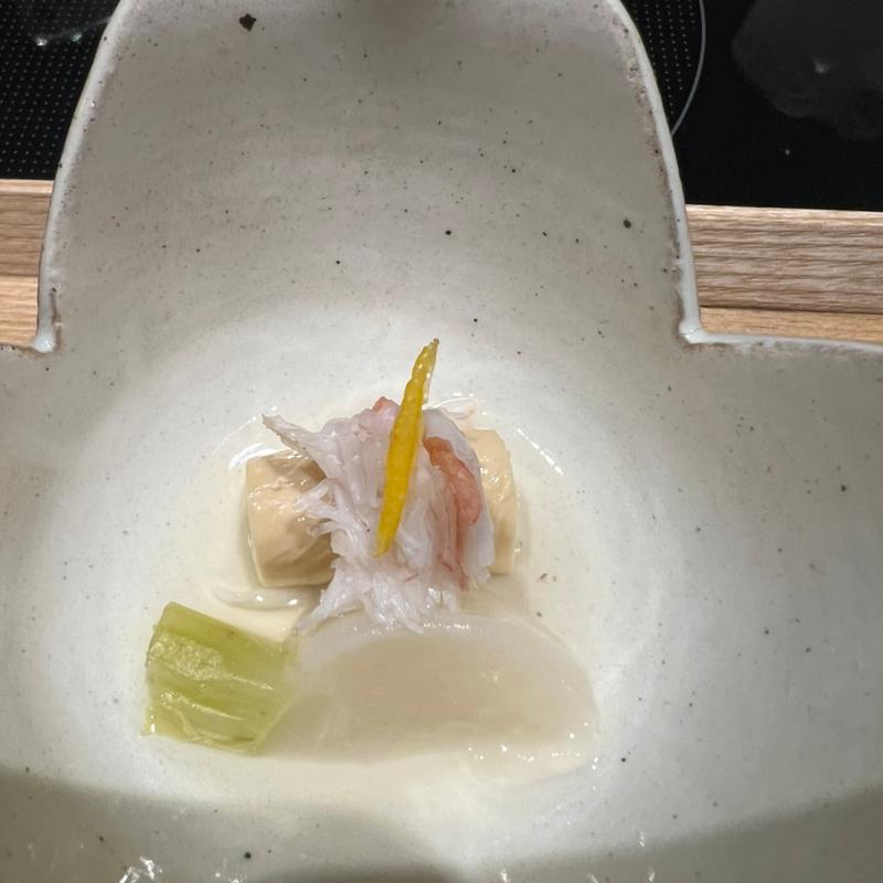 蕪 蟹 湯葉(コース料理)(稲住温泉 )