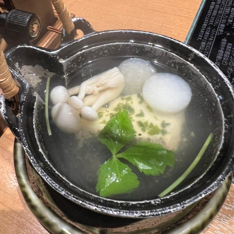 鱈土瓶蒸し(コース料理)(稲住温泉 )