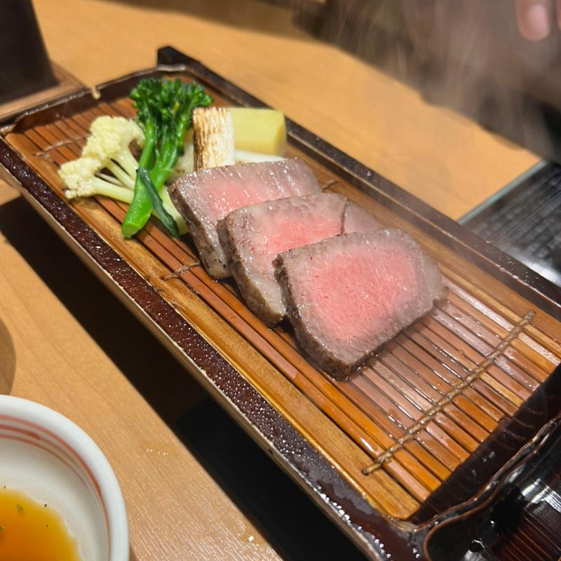 焼き物 由利牛 まこも茸 スティックセニョール(コース料理)(稲住温泉 )