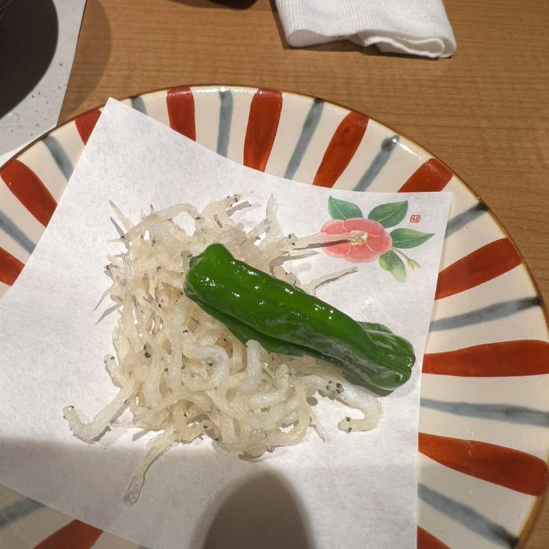 白魚唐揚げ(コース料理)(稲住温泉 )