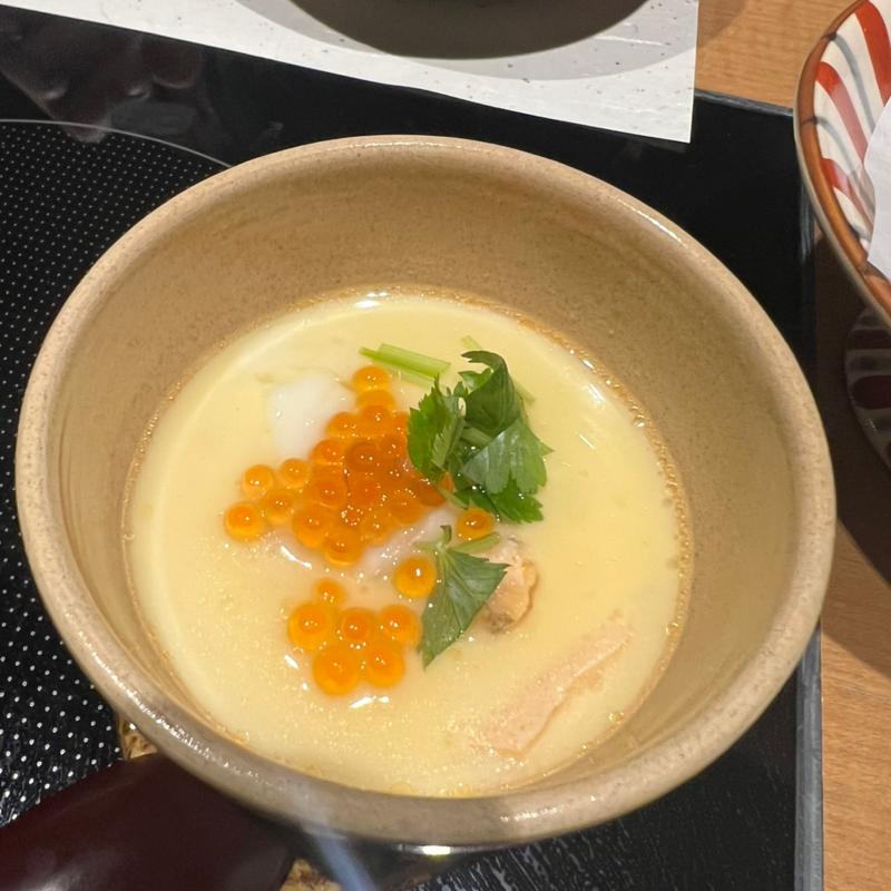 親子蒸し 鮭 イクラ(コース料理)(稲住温泉 )