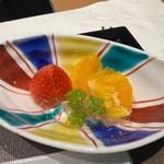 水菓子 苺 デコポン(コース料理)