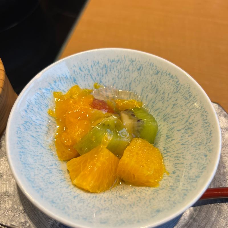 フルーツジュレ掛け(冬朝膳)(稲住温泉 )