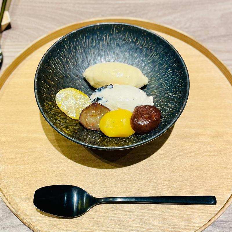 丹波栗アイスの盛り合わせ(HISAYA KYOTO 麻布台ヒルズ)