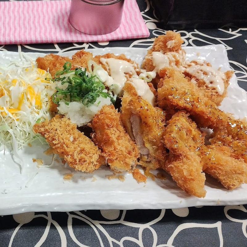 ミックスかつダブル(なにわ食堂)