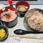 ミニ甘エビ丼　ミニおろしそば