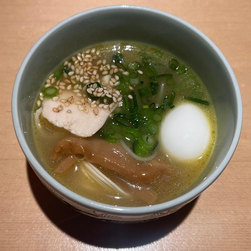 〆の鶏にゅうめん(地葉　栄)