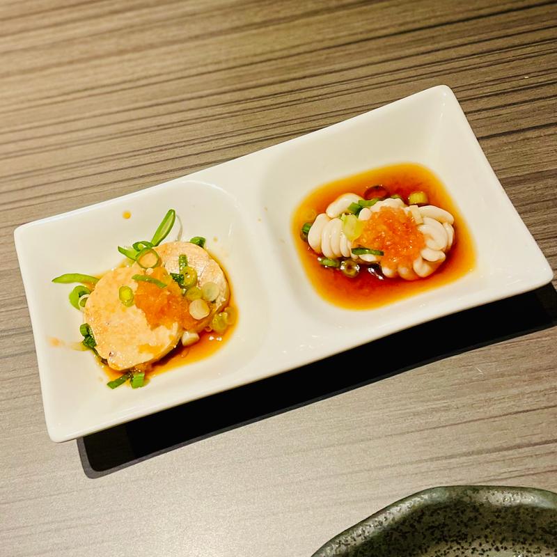 寿司スペシャル　白子ポン酢・あん肝(寿し和 和香苑)