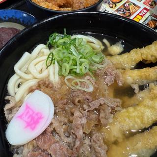 肉ごぼう天うどん