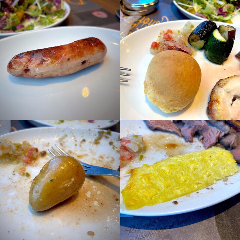 リングイッサ、ポンデケージョ、ベイクドポテト、アバカシ(シュラスコレストラン ALEGRIA ueno （アレグリア上野）)