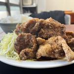 ブタカラ定食　大盛り(ことぶき食堂 )