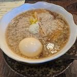 黒中華、おゝ油(味付け煮卵)(古民家ヌードゥル 黒揚羽森住)