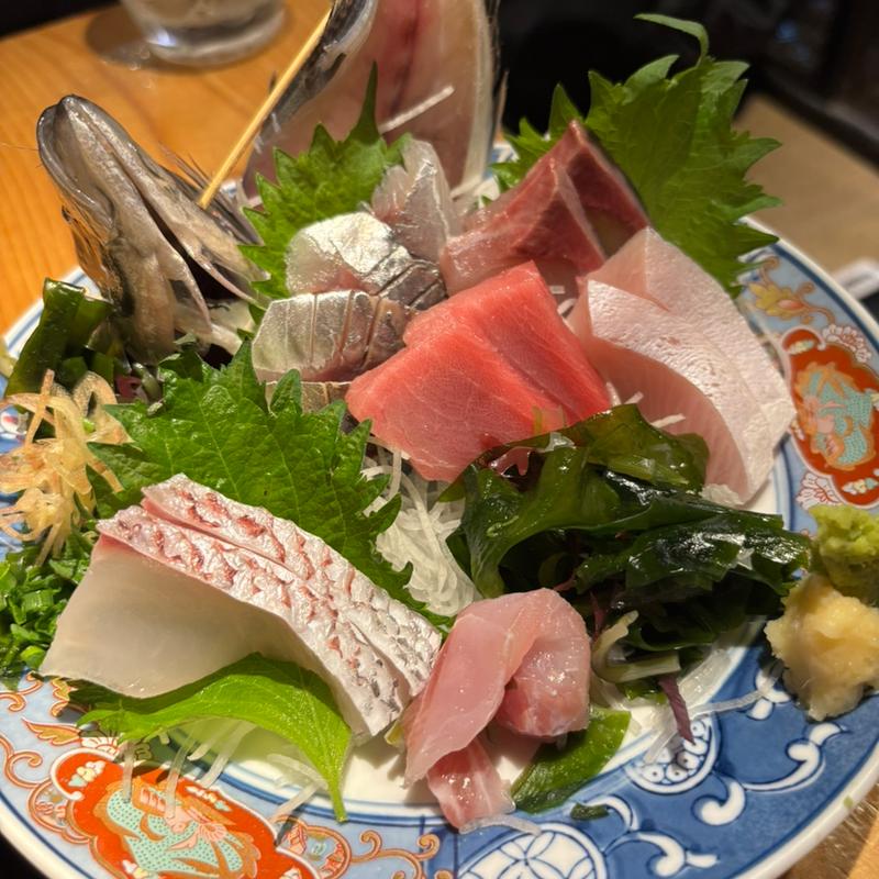 刺身5点盛り合せ(魚バカ一代 新橋本店)