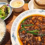 麻婆豆腐セット(大阪中華 サワダ飯店)