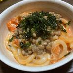 キムチ納豆クリームうどん
