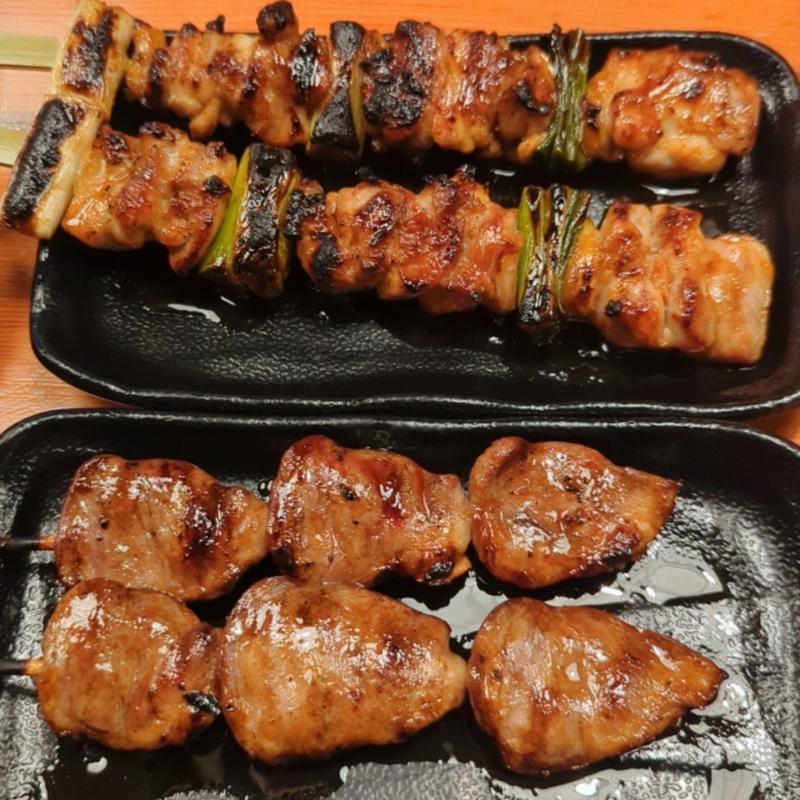 ハート（ハツ）たれ・もも貴族焼き（たれ）(鳥貴族 高槻店)