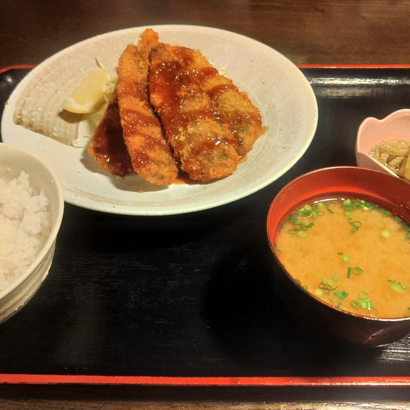 アジフライ定食(博多魚がし 市場会館店 )