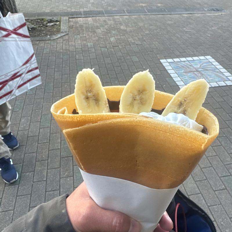 チョコバナナ生クリームクレープ(タカハシクレープ)
