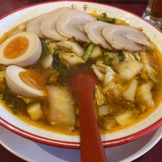 彩華ラーメン　小　チャーシュー　煮玉子