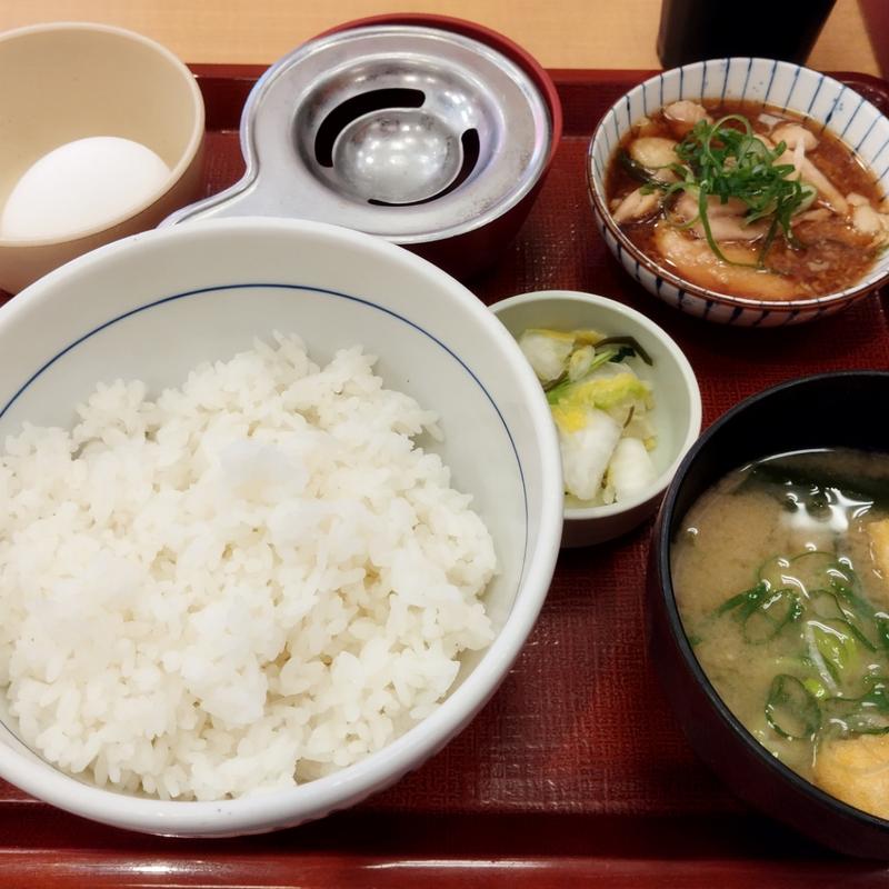 こだわり卵の鶏小鉢朝食(なか卯 亀有アルカード店 )