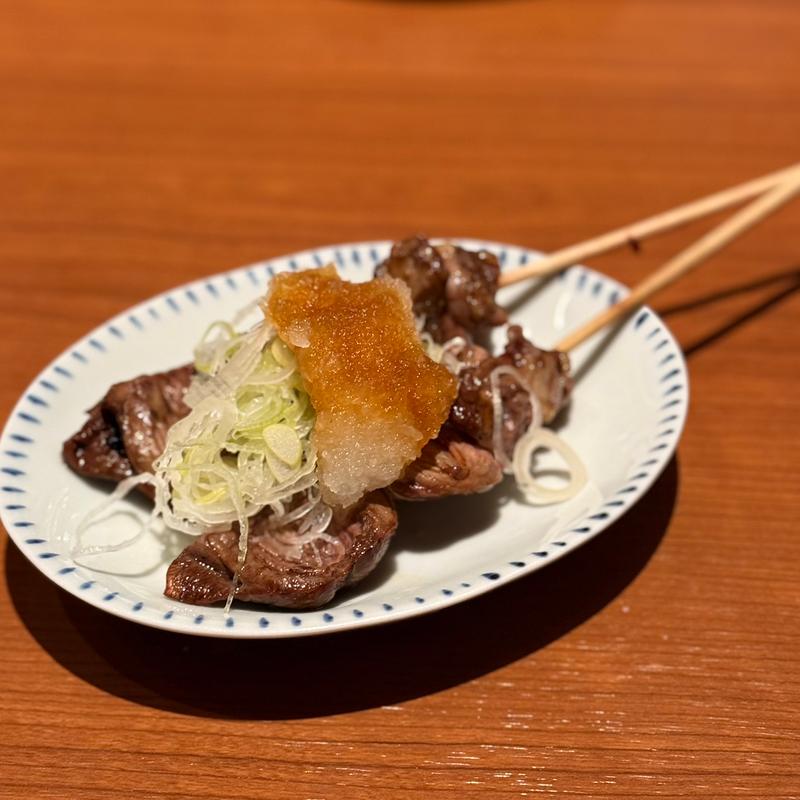 炙り心 "ねぎ塩おろし"(坐松本)