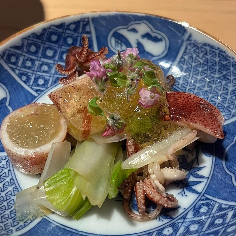 ヤリイカとうるいの和物(鮨 おにかい×2)