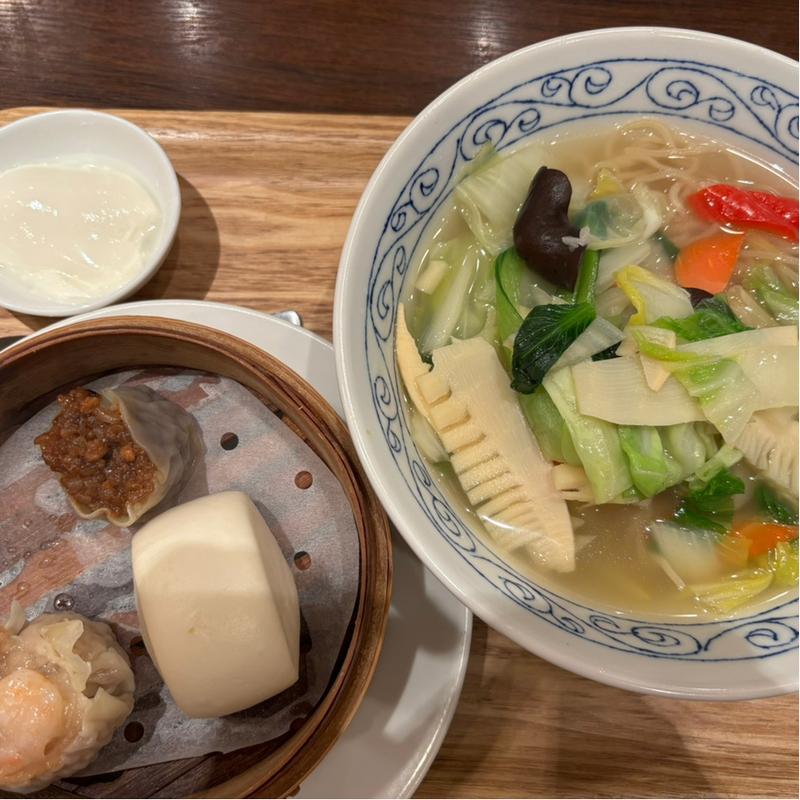 野菜タンメンと点心セット(紅虎餃子房 アリオ亀有店)