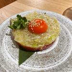 和牛塩ユッケ(焼肉 龍)