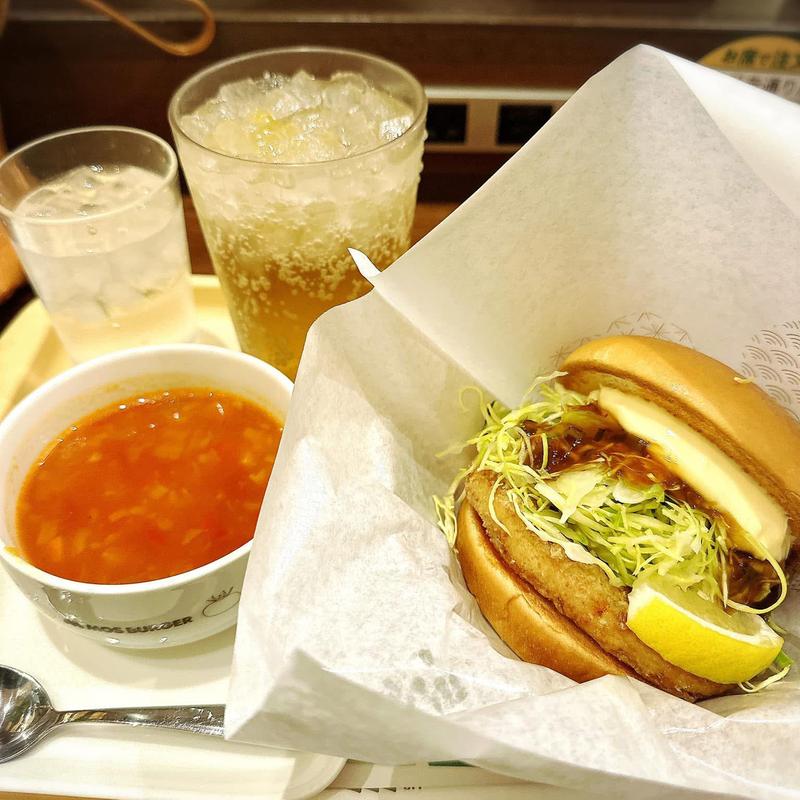 和風旨だれのとり竜田バーガー ミネストローネ(モスバーガーサミットストア成城店)