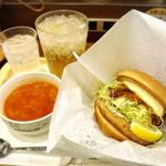 和風旨だれのとり竜田バーガー ミネストローネ(モスバーガーサミットストア成城店)