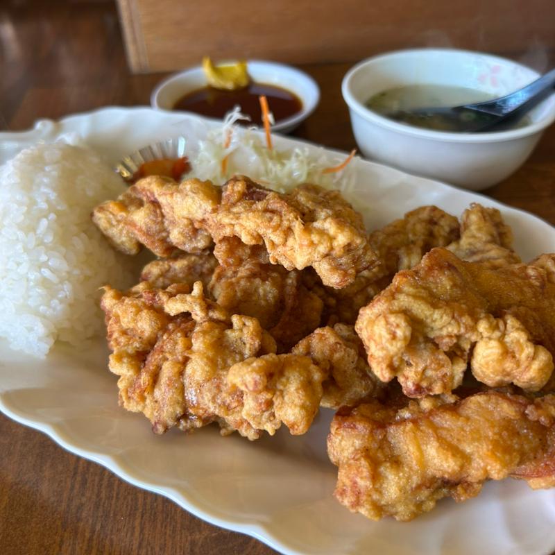 からあげ定食(中華料理 太陽)