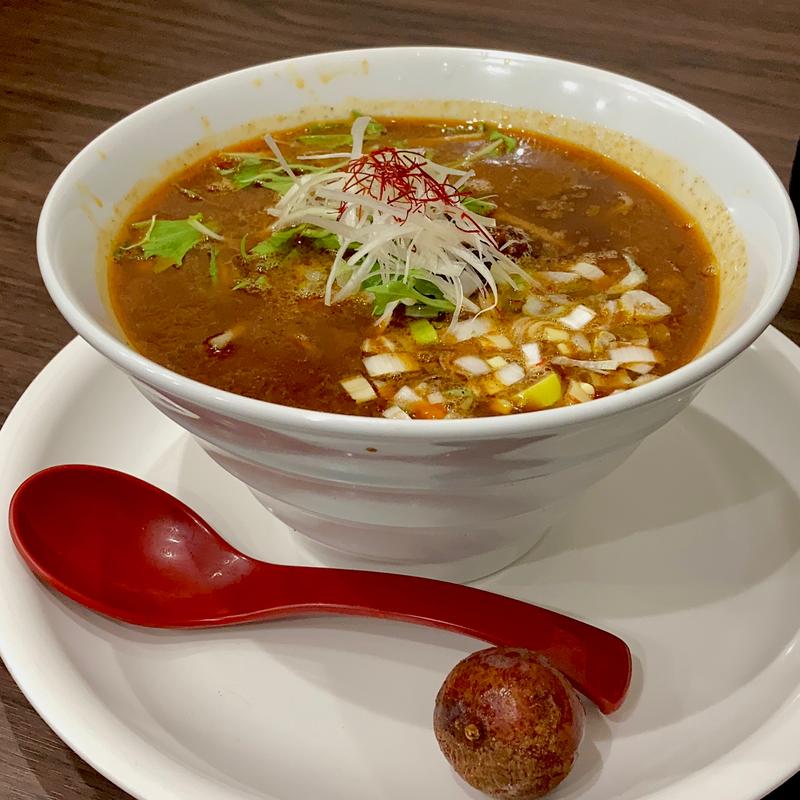 黒胡麻 担々麺(四川式担担麺 だるま)