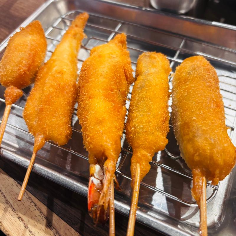 串カツ(串かつだるま なんば本店)