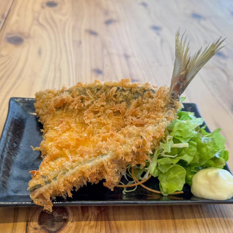 黄金アジフライ(保田食堂)