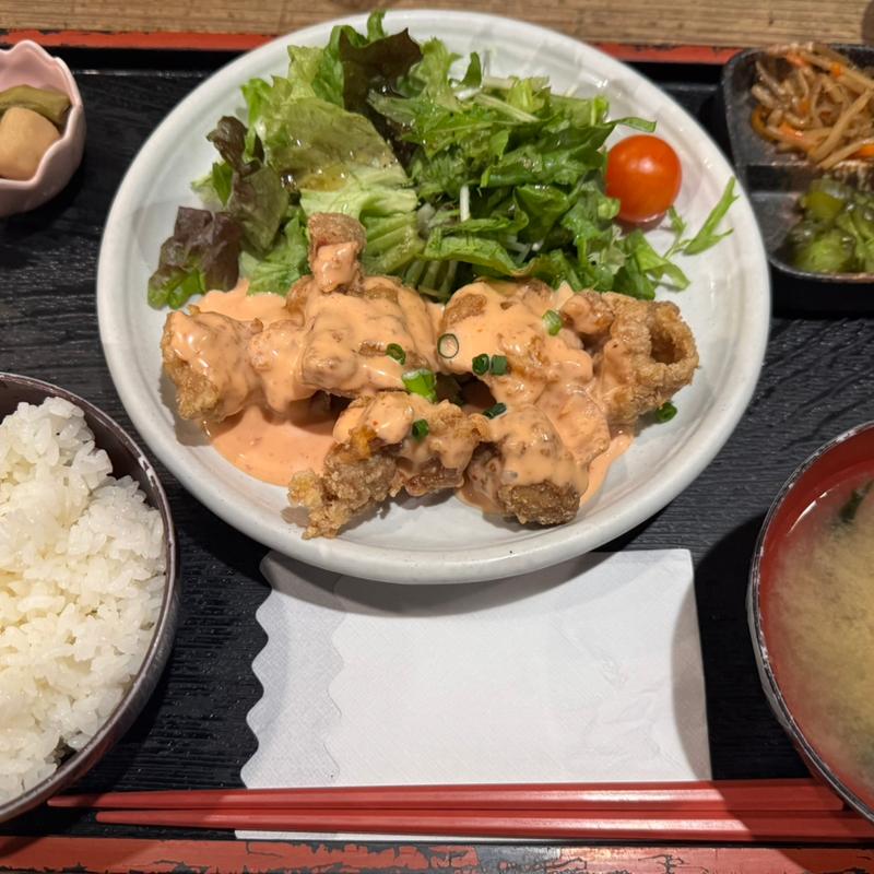 鶏もも明太マヨネーズ定食(鳥一 外苑前店 （とりいち）)