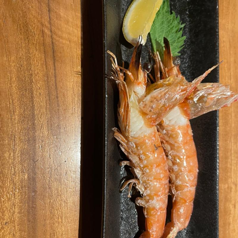 天使海老の塩焼き(粋憩酔家　家風 )