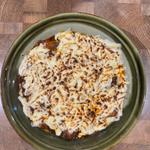 炙りチーズ麻婆豆腐ラーメン(すするか、すすらんか。心斎橋店)