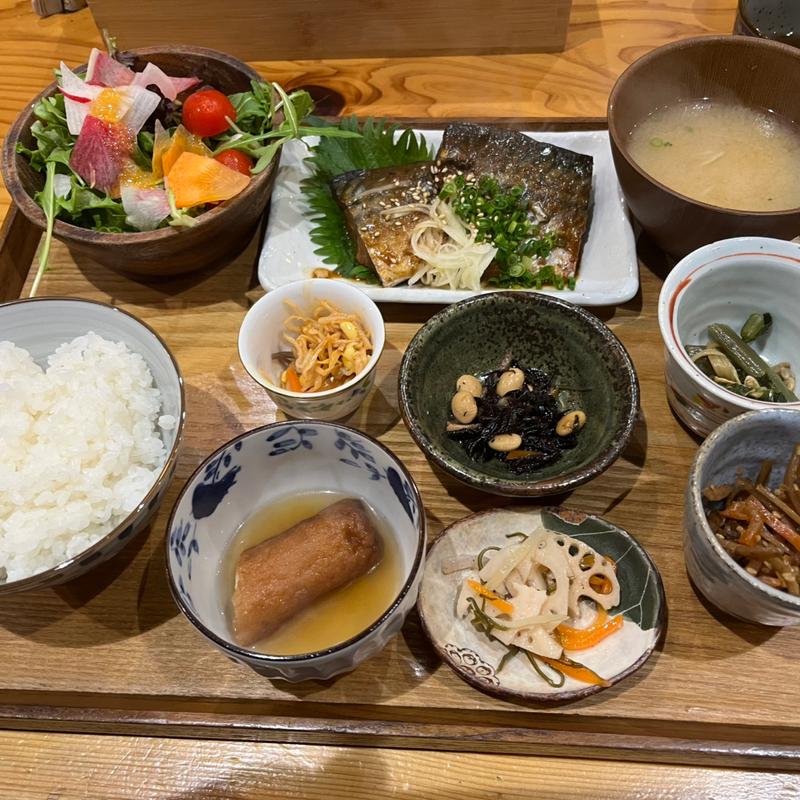 鯖の味噌煮定食(花がつお by花菜)