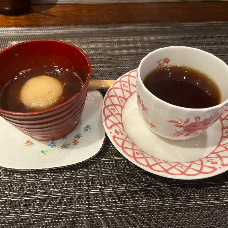 ぜんざい　コーヒー(旬彩　木の芽 )