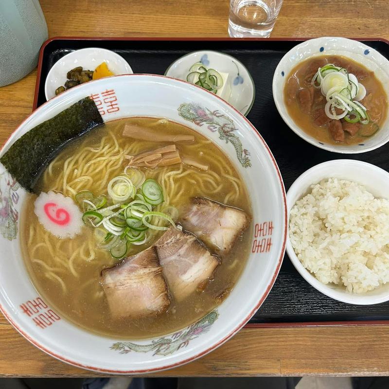 中華そばセット 塩 大盛(あんどう亭)